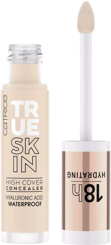 Catrice True Skin High Cover Concealer, nr 002, naken, anti-pick, fuktgivande, naturlig, för torr hud, vegansk, oljefri, vattentät, utan alkohol, 1-pack (4,5 ml)