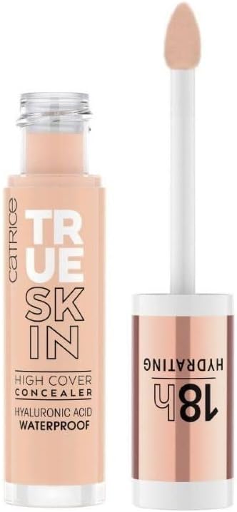 Catrice True Skin High Cover Concealer, nr 002, naken, anti-pick, fuktgivande, naturlig, för torr hud, vegansk, oljefri, vattentät, utan alkohol, 1-pack (4,5 ml)