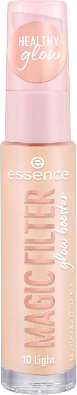 essence MAGIC FILTER glow booster, bas, nr 10, naken, närande, färgningseffekt, mjukgörande, naturlig, strålande, vegansk, utan parfym, utan alkohol, utan parabener, 1-pack (14 ml)