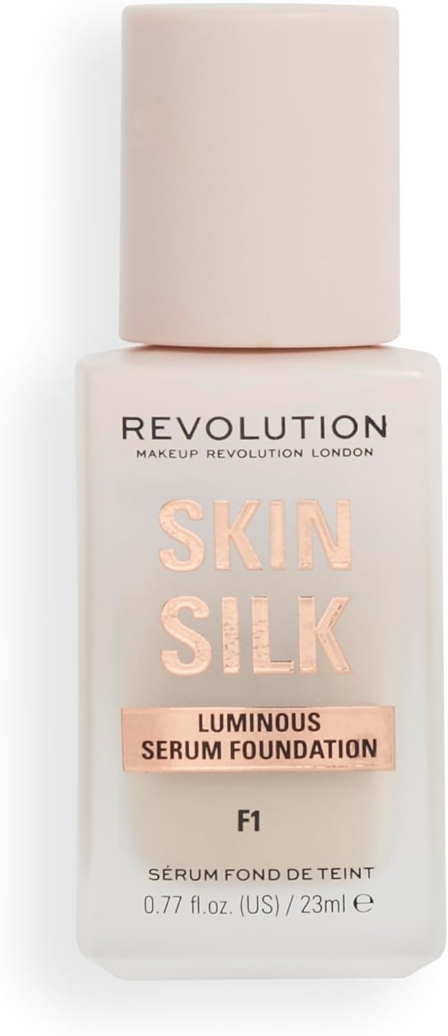 Makeup Revolution, Skin Silk Serum Foundation, lätt till medium täckning 23 ml
