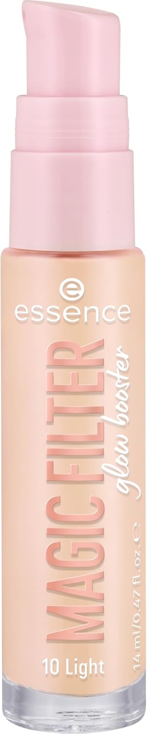 essence MAGIC FILTER glow booster, bas, nr 10, naken, närande, färgningseffekt, mjukgörande, naturlig, strålande, vegansk, utan parfym, utan alkohol, utan parabener, 1-pack (14 ml)