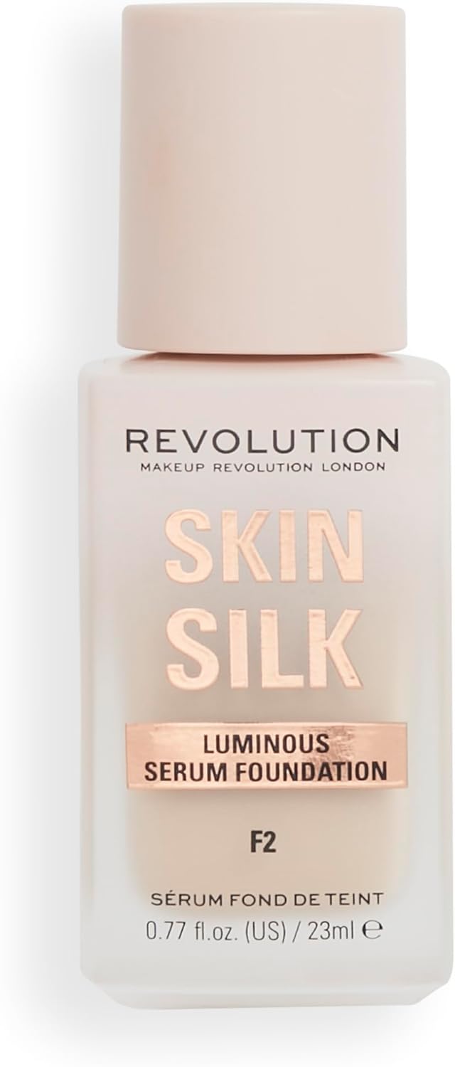 Makeup Revolution, Skin Silk Serum Foundation, lätt till medium täckning 23 ml