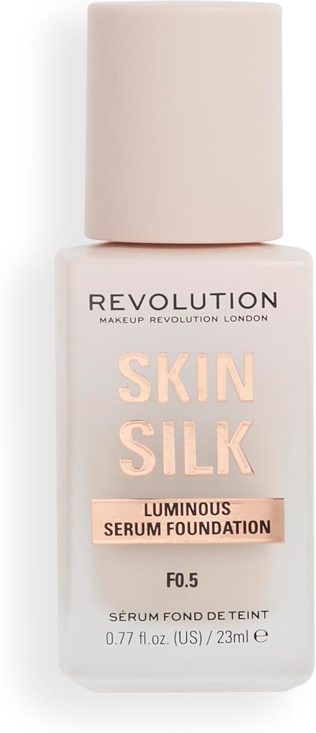 Makeup Revolution, Skin Silk Serum Foundation, lätt till medium täckning 23 ml