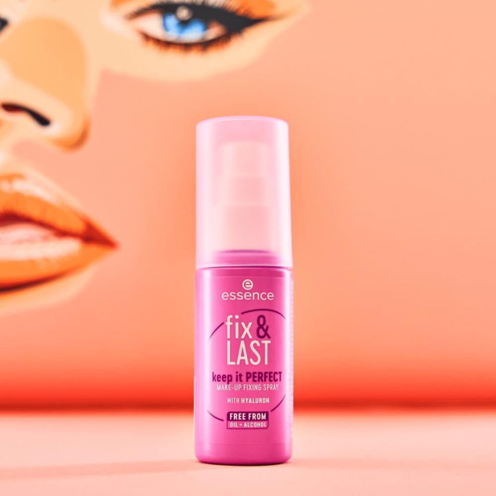 Essence Fix & Last Keep It Perfect Make-Up Fixing Spray, Fixing, Natural, Dewy, 50Ml