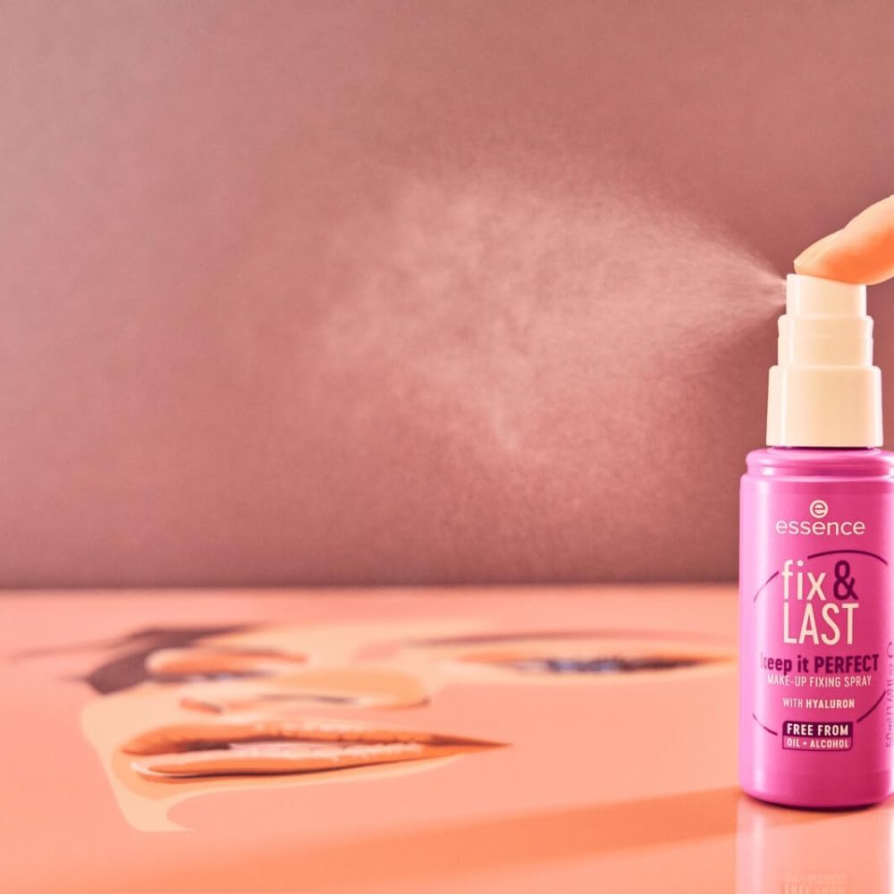 Essence Fix & Last Keep It Perfect Make-Up Fixing Spray, Fixing, Natural, Dewy, 50Ml