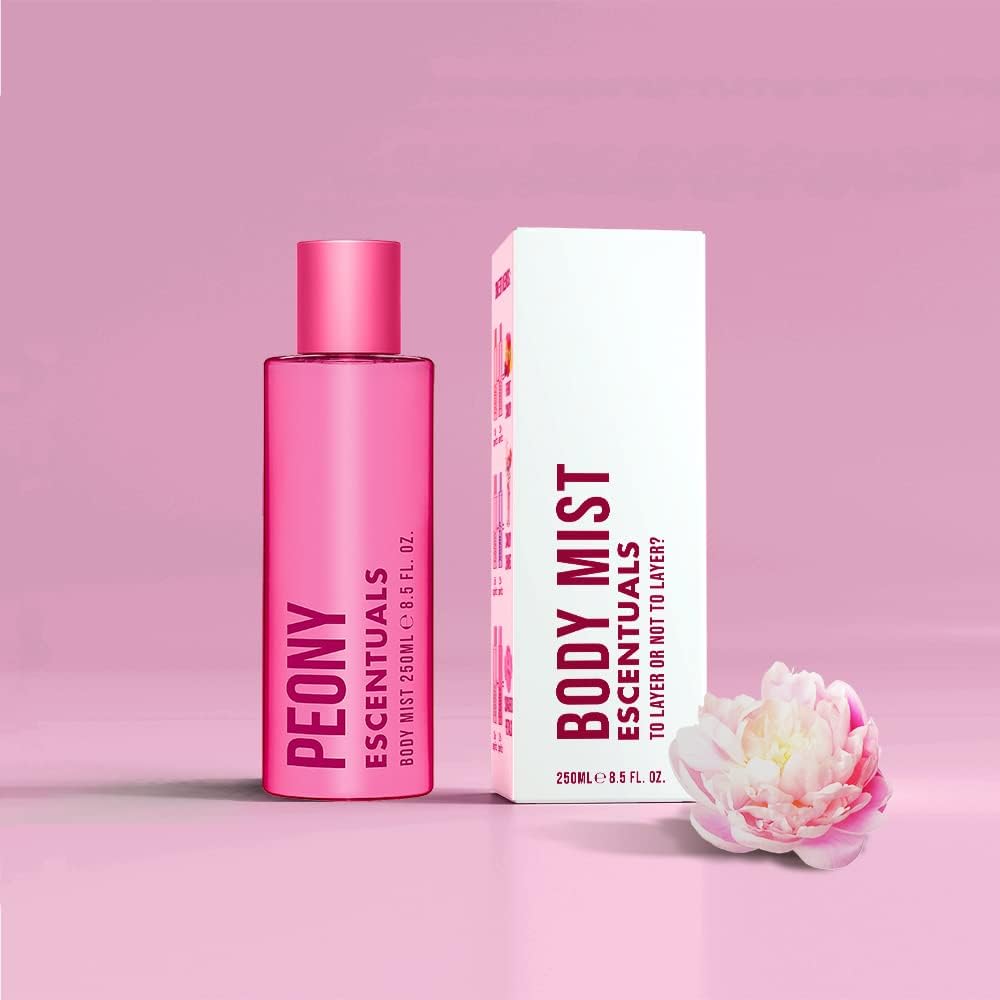 Escentuals Womens Peony Body Mist Fragrance Spray, 250 ml