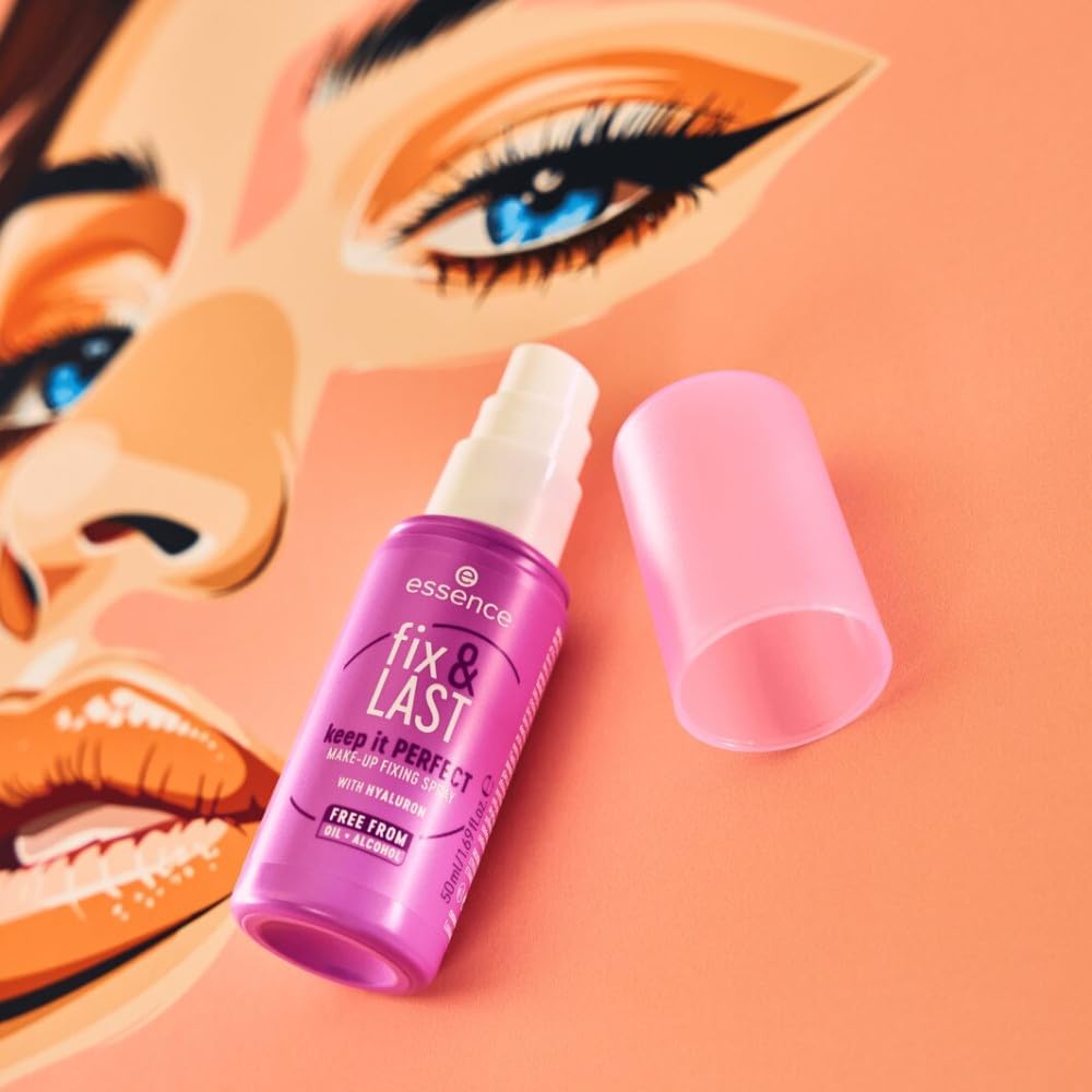 Essence Fix & Last Keep It Perfect Make-Up Fixing Spray, Fixing, Natural, Dewy, 50Ml