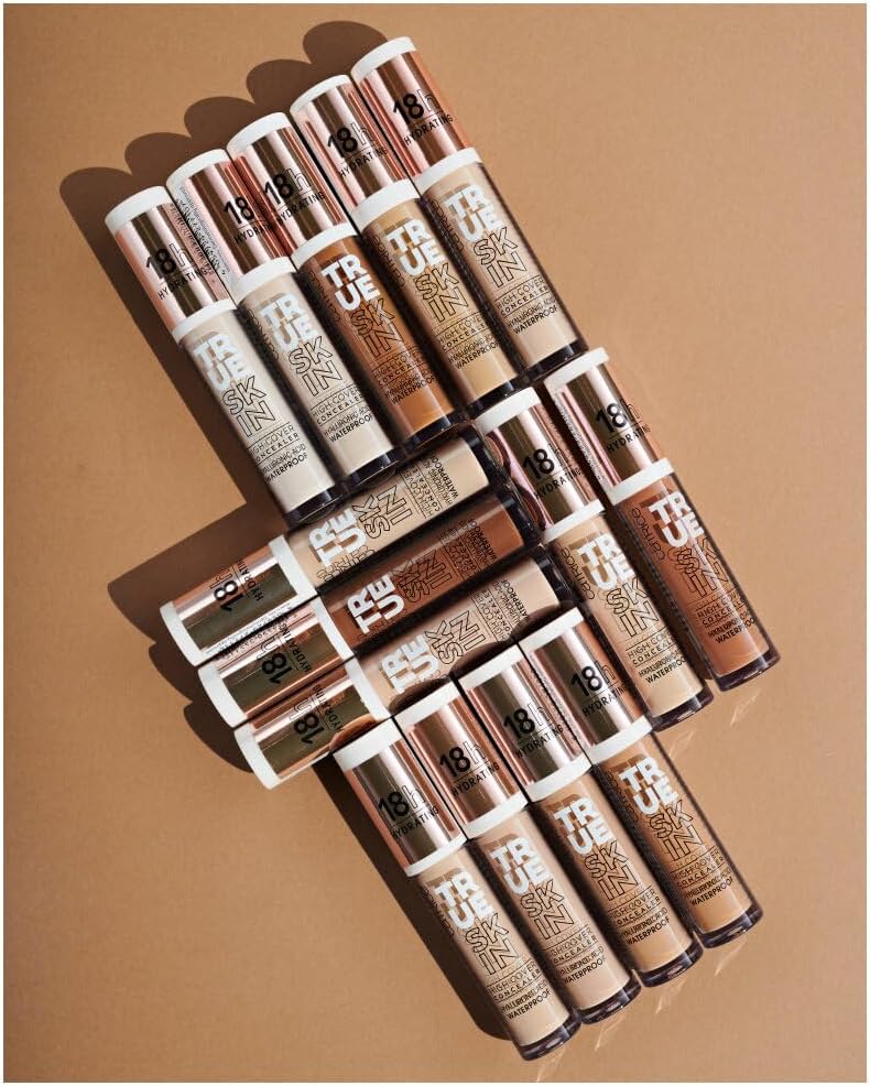 Catrice True Skin High Cover Concealer, nr 002, naken, anti-pick, fuktgivande, naturlig, för torr hud, vegansk, oljefri, vattentät, utan alkohol, 1-pack (4,5 ml)