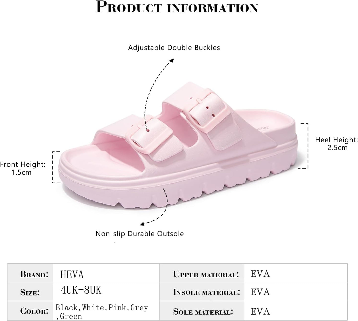 sandaler/tofflor finns i svart,vit,grå,rosa