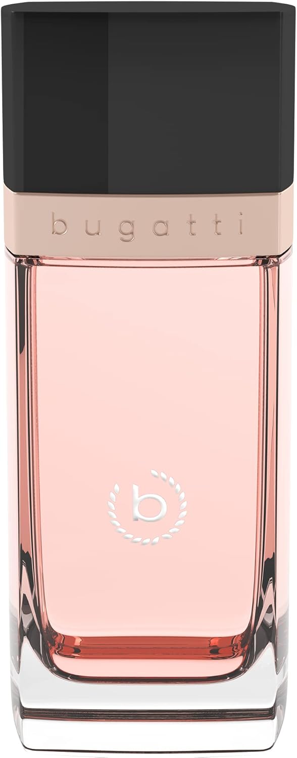 bugatti parfym dam ELEGANZA EdP 60 ml I Sensuell Eau de Parfum dam för alla åldrar och för varje tillfälle I elegant kombination av jordgubbe, cassis, iris och vanilj I fruktig, puder och varm
