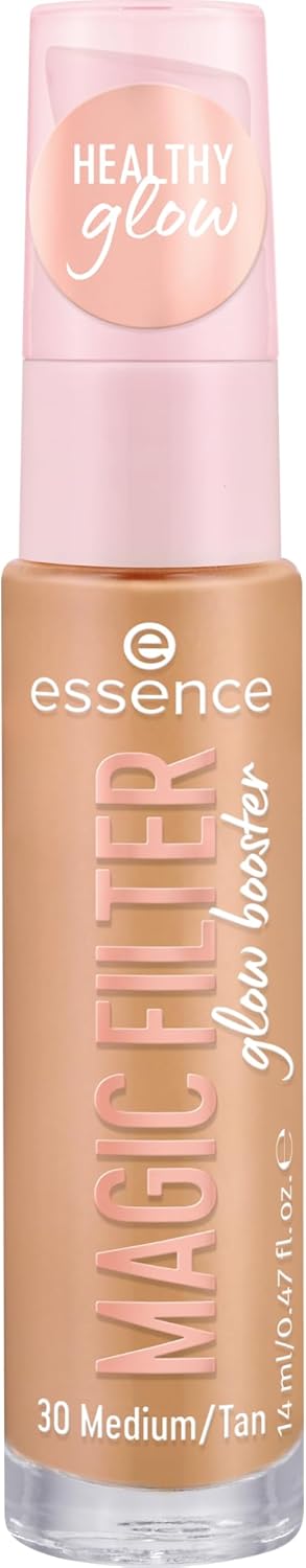 essence MAGIC FILTER glow booster, bas, nr 10, naken, närande, färgningseffekt, mjukgörande, naturlig, strålande, vegansk, utan parfym, utan alkohol, utan parabener, 1-pack (14 ml)