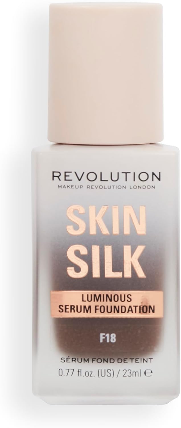 Makeup Revolution, Skin Silk Serum Foundation, lätt till medium täckning 23 ml