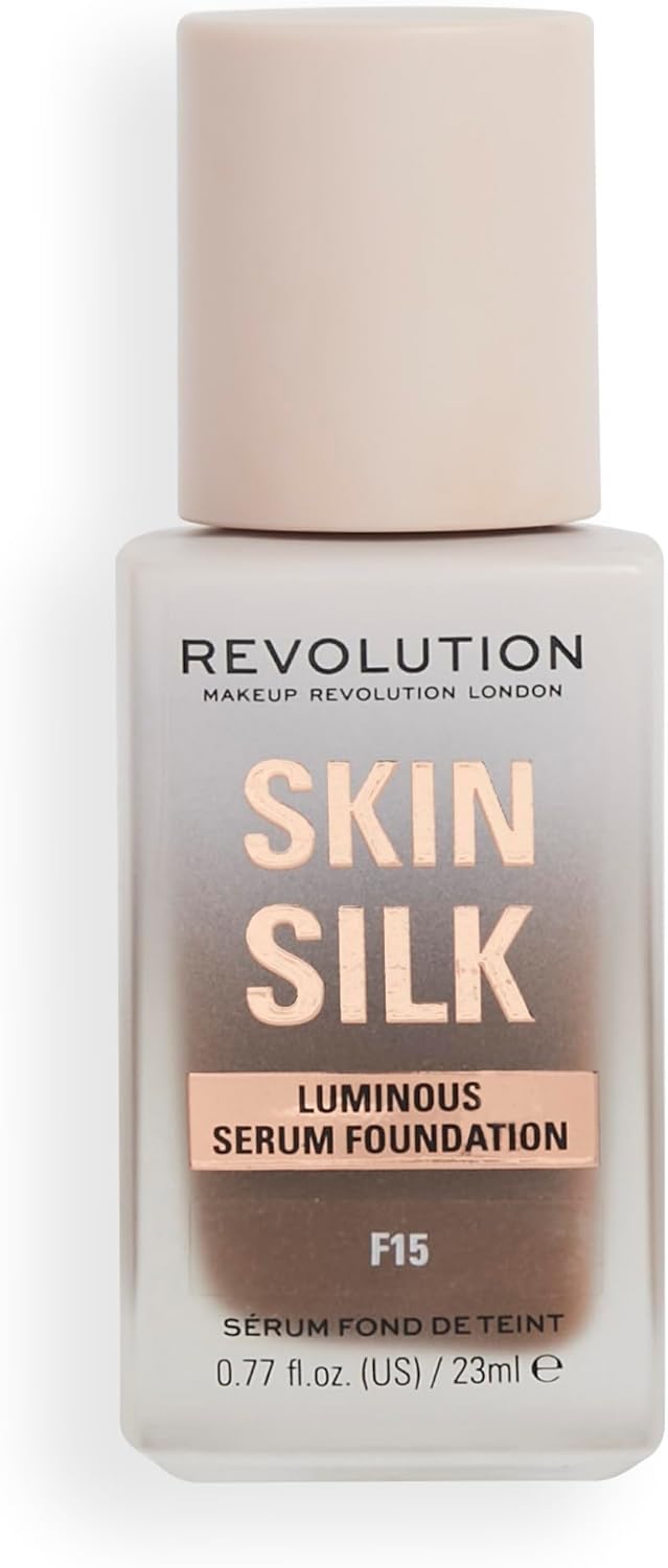 Makeup Revolution, Skin Silk Serum Foundation, lätt till medium täckning 23 ml