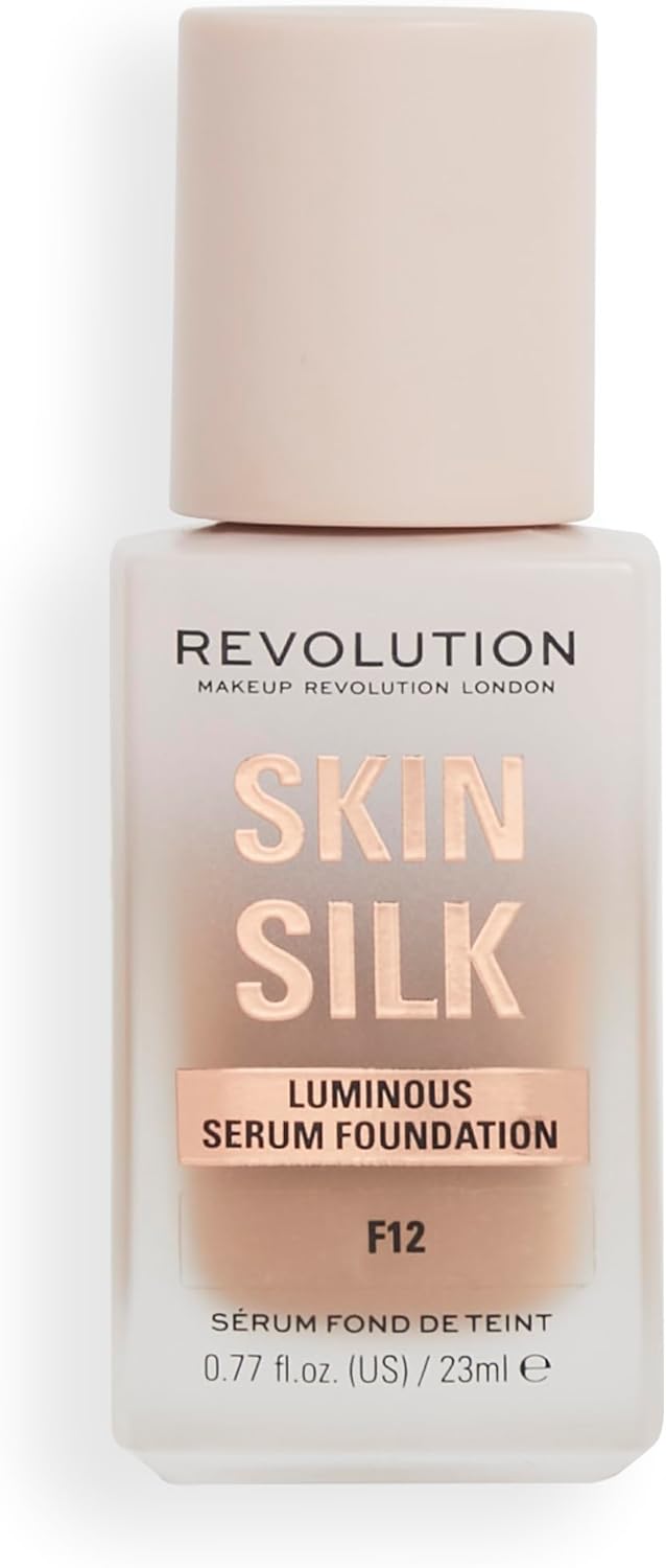 Makeup Revolution, Skin Silk Serum Foundation, lätt till medium täckning 23 ml