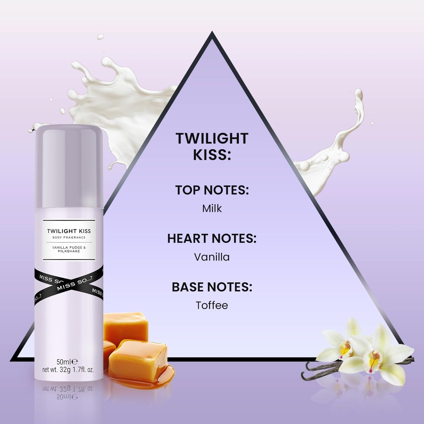Mini Galore parfym för kvinnor, Fragrance Mist kroppsspray presentset 4 x 50 ml