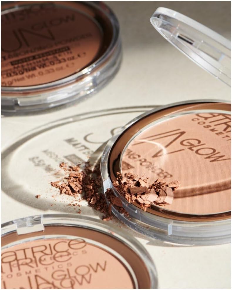 Sun Glow Matt Bronzing Powder, vegansk, nanopartiklar fri (9,5 g)