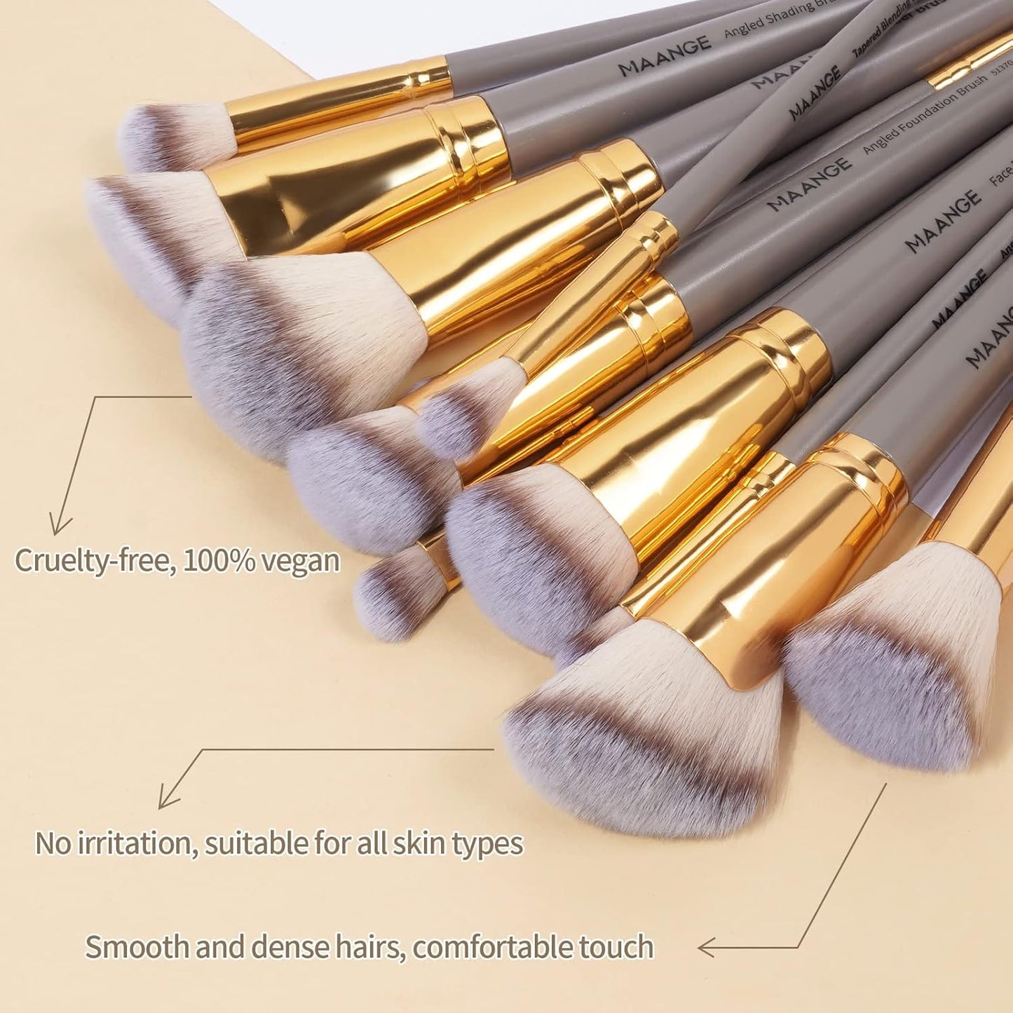Penselset makeup professionell 25 st sminkborsar