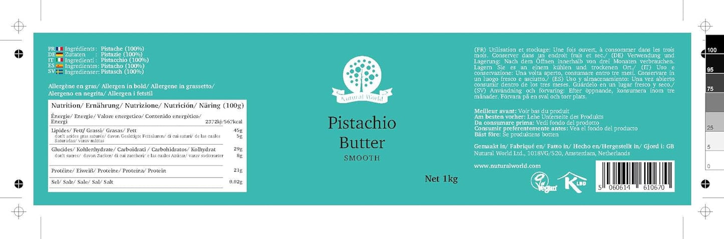 Nutural World - Krämig Pistaschsmör - Great Taste Award vinnare