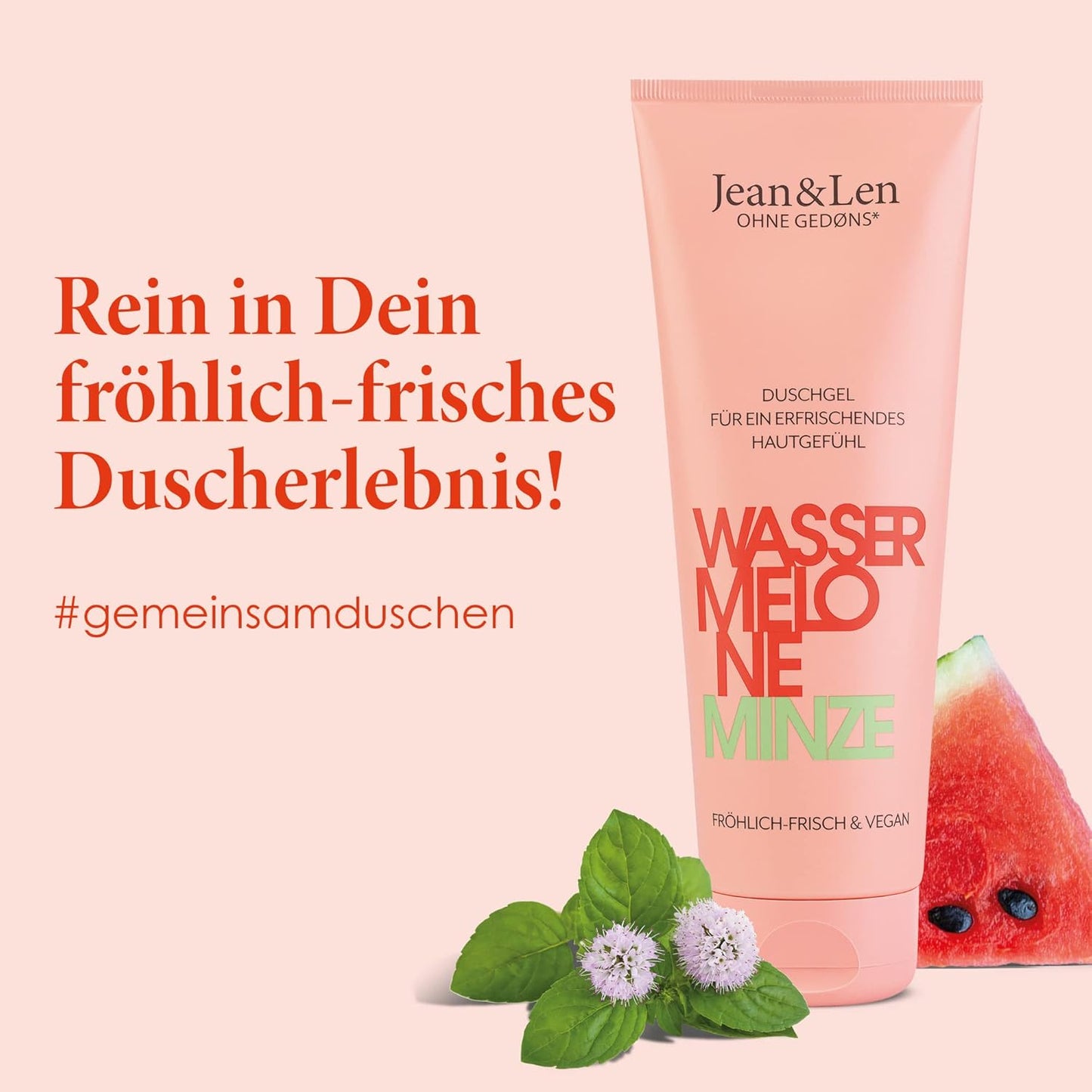 Duschgel Vattenmelon Och Mynta,Vegansk Duschgel, 250 Ml
