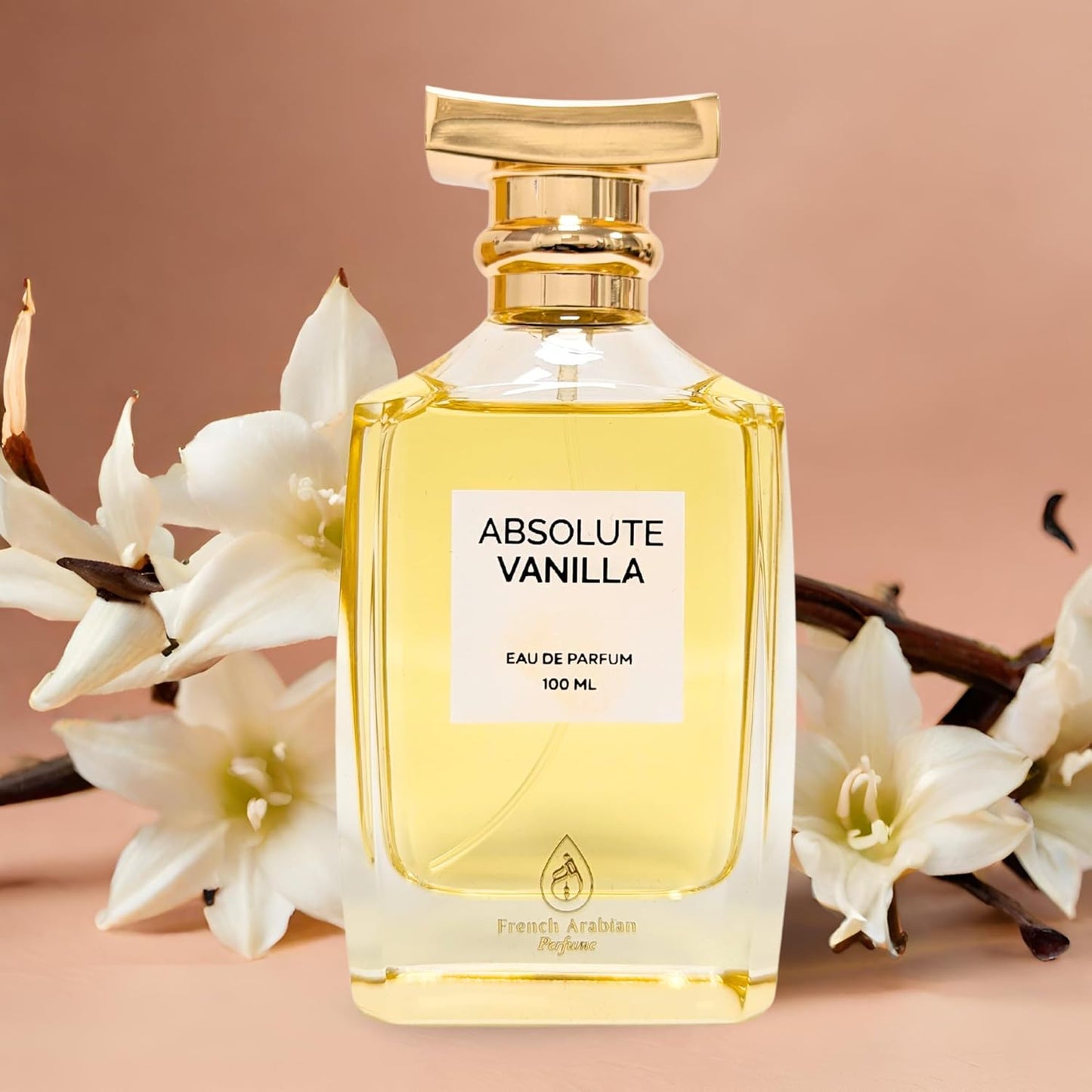 Absolu vaniljdoft 100 ml - unisex bärnstensfärgad vaniljdoft för kvinnor och män - mjuk och varm träig doft med vanilj