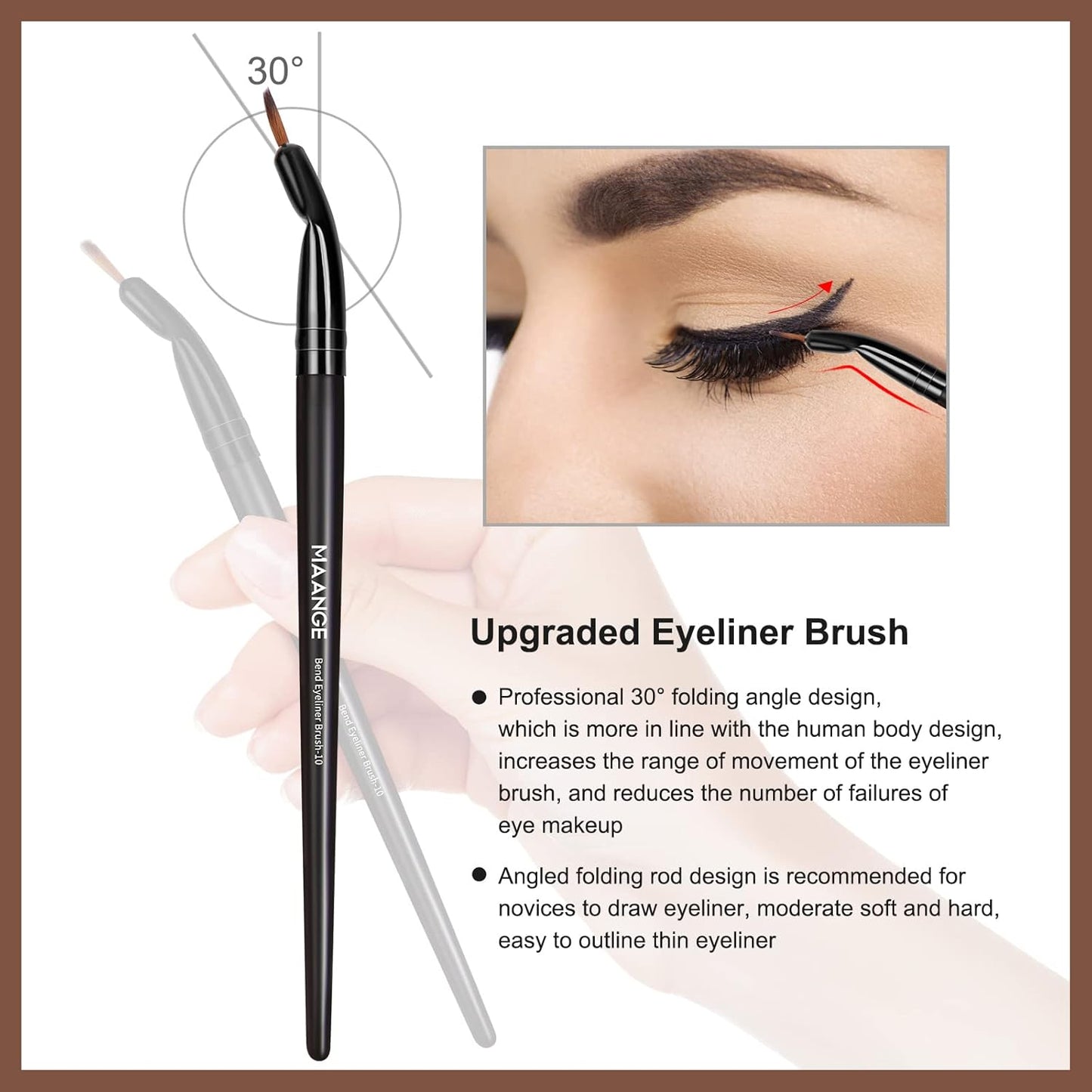 Penselset makeup professionell 25 st sminkborsar