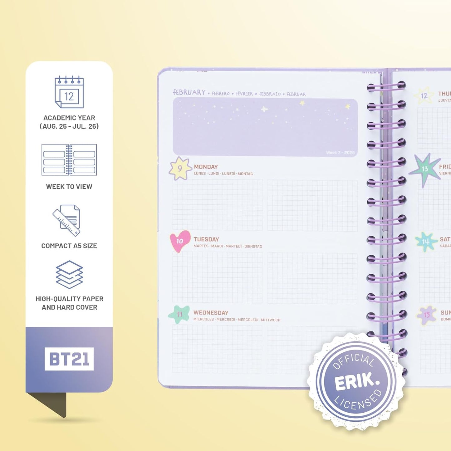 A5 Academic Diary 2025-2026