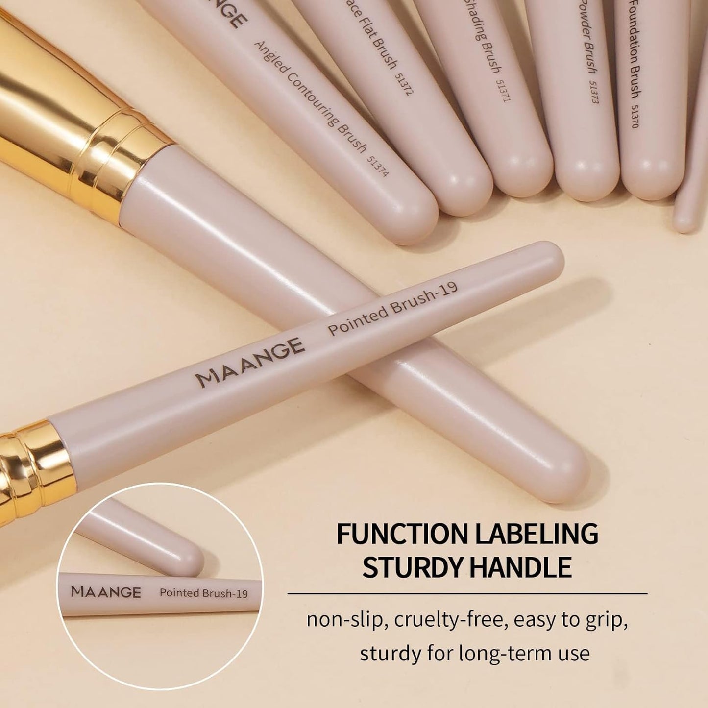 Penselset makeup professionell 25 st sminkborsar