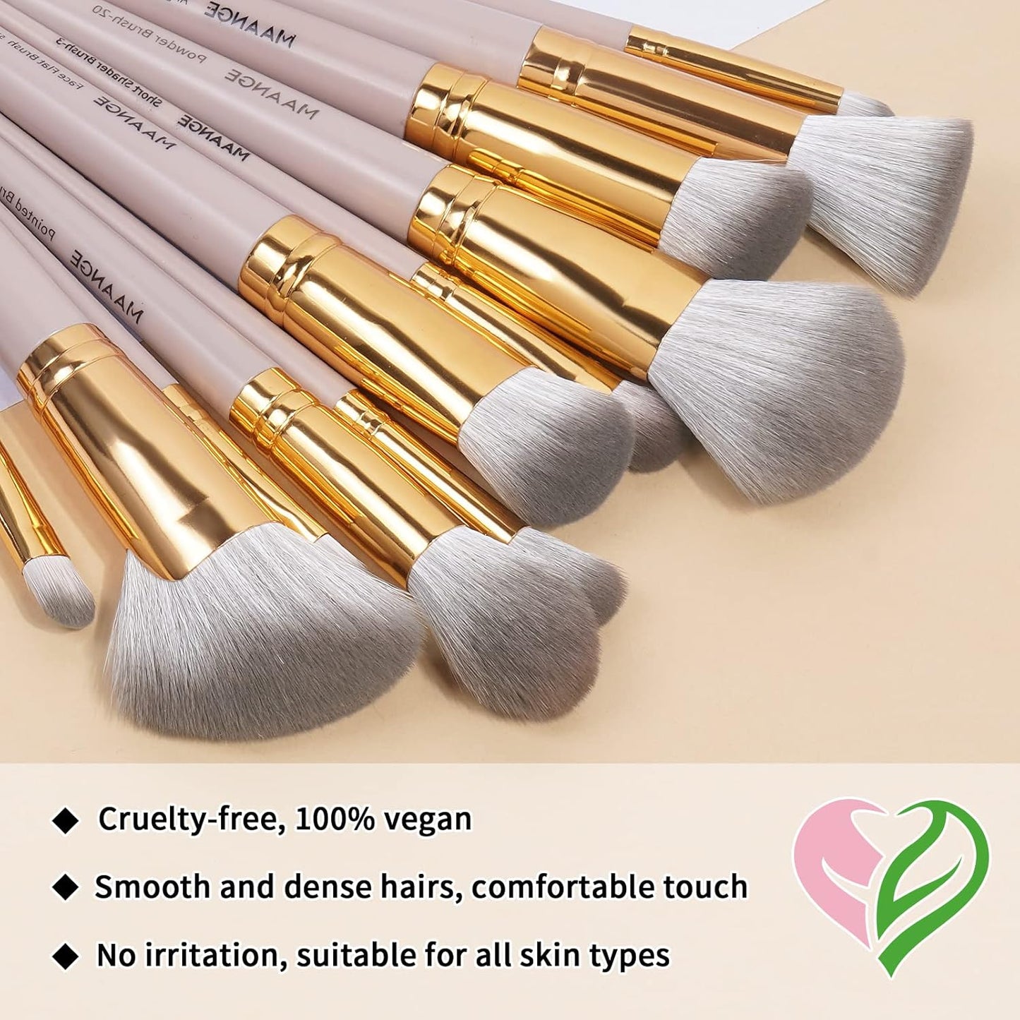 Penselset makeup professionell 25 st sminkborsar