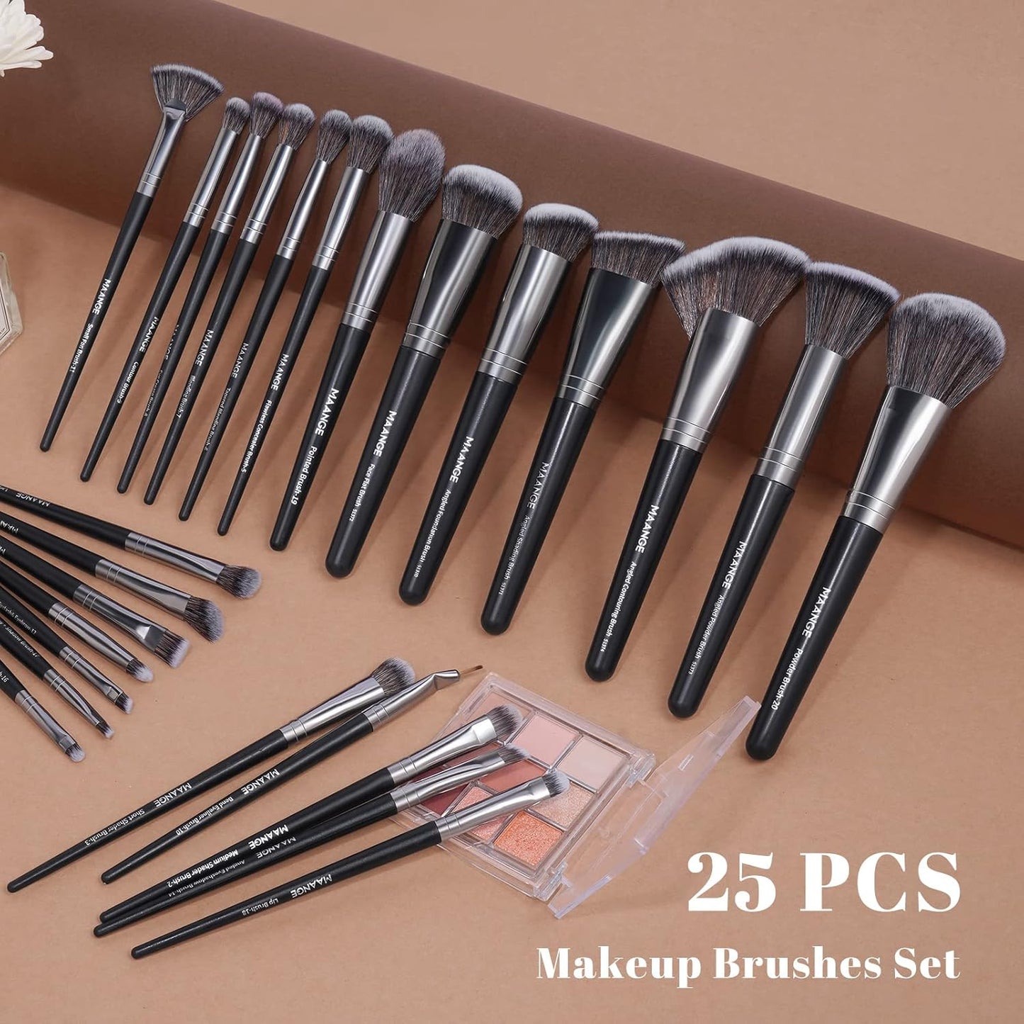 Penselset makeup professionell 25 st sminkborsar