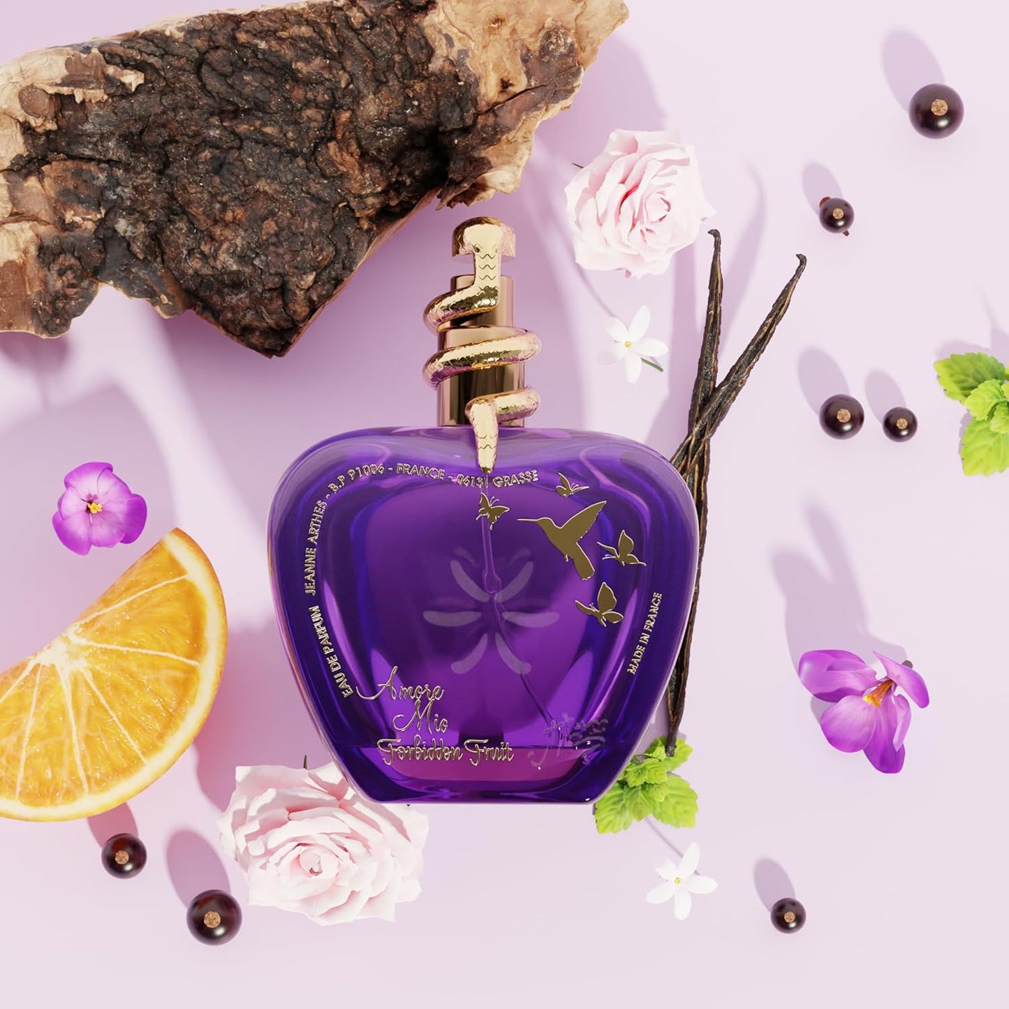 JEANNE ARTHES - Damparfym Amore mio Forbidden Fruit - Eau de Parfum - sprayflaska 100 ml - tillverkad i Frankrike med fet