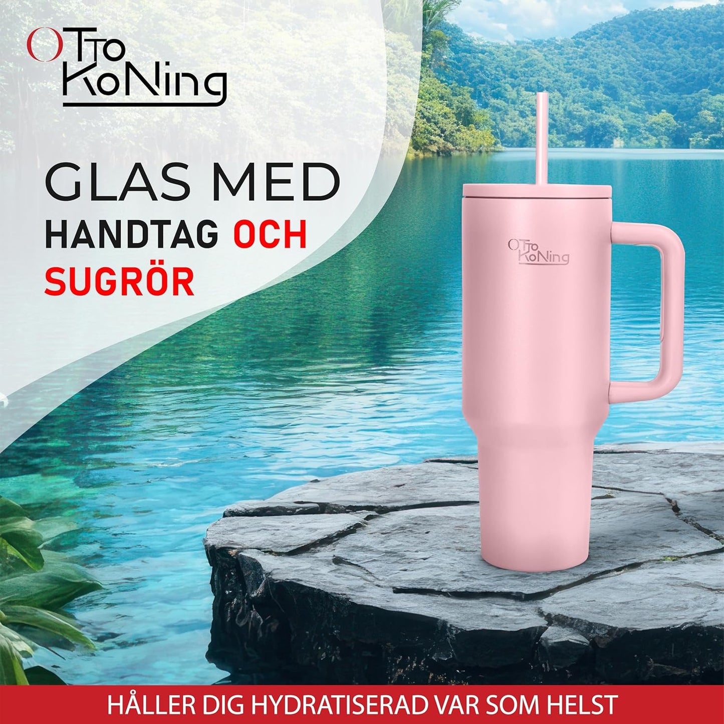 Isolerad Vattenflaskatermosmugg 1.2L Rostfritt Stål välj variant