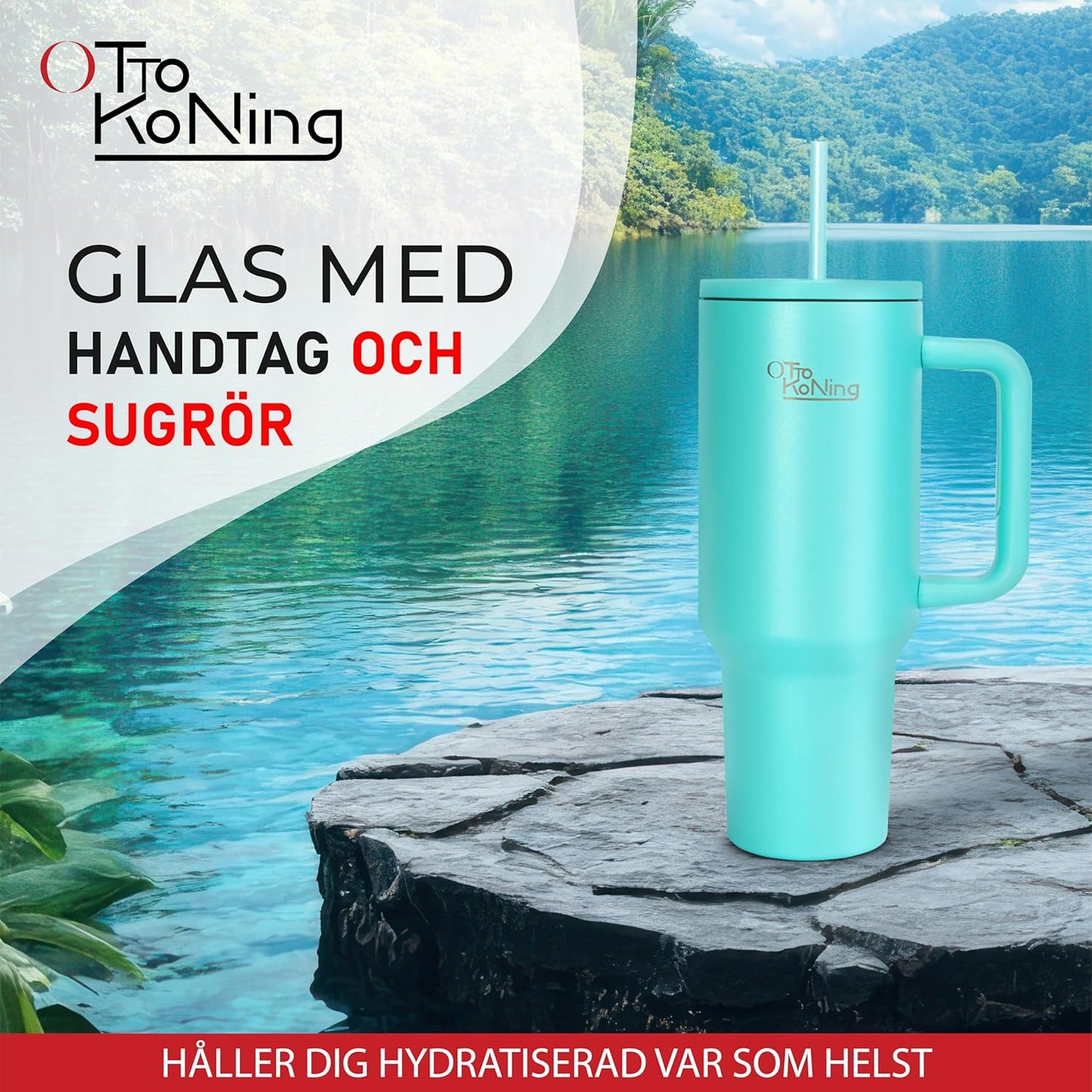 Isolerad Vattenflaskatermosmugg 1.2L Rostfritt Stål välj variant