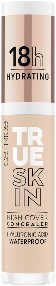 Catrice True Skin High Cover Concealer, nr 002, naken, anti-pick, fuktgivande, naturlig, för torr hud, vegansk, oljefri, vattentät, utan alkohol, 1-pack (4,5 ml)