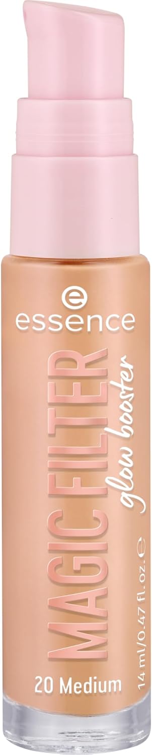 essence MAGIC FILTER glow booster, bas, nr 10, naken, närande, färgningseffekt, mjukgörande, naturlig, strålande, vegansk, utan parfym, utan alkohol, utan parabener, 1-pack (14 ml)