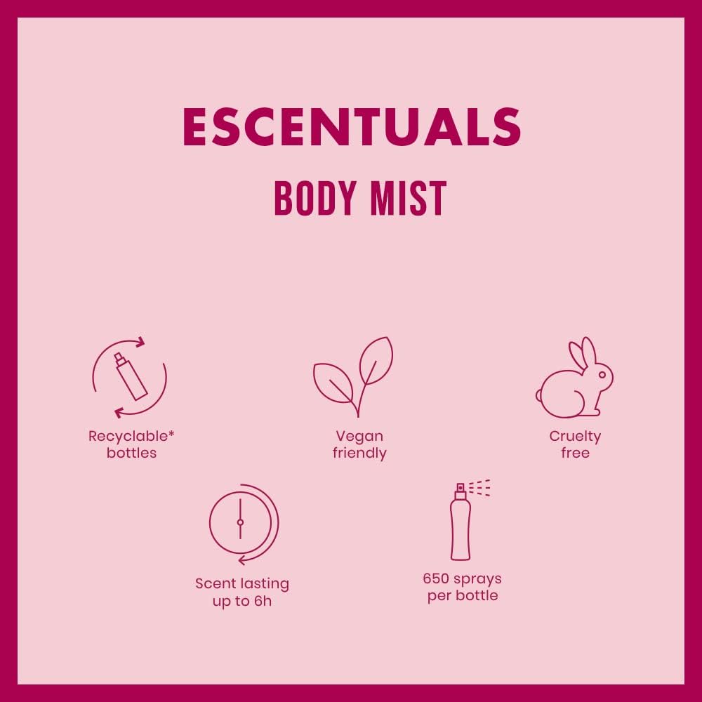 Escentuals Womens Candy Body Mist Fragrance Spray 250 ml