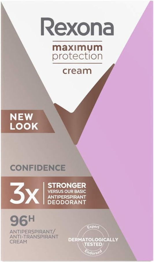 Rexona Maximum Protection Antiperspirant Deo Stick för effektivt skydd mot kraftig svettning Confidence skyddar mot svett och dålig lukt i 96h 45 ml