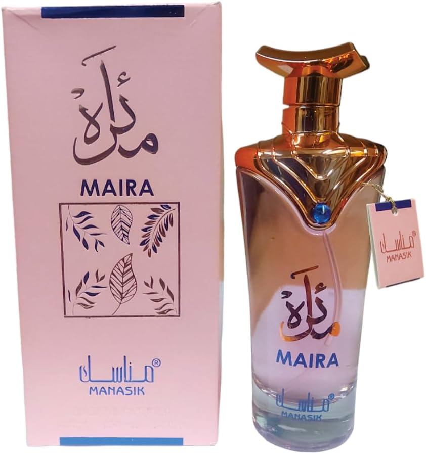 Maira Parfum for Women | Maira Eau De Parfum for Women 100ml | Jasmine, Vanilla and Raspberry Fragrance Perfume | Manasik Maira Women Perfume Spray of Sapphire Choice