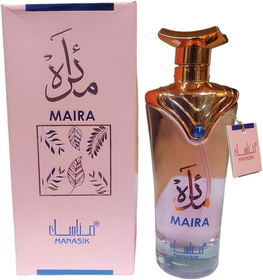 Maira Parfum for Women | Maira Eau De Parfum for Women 100ml | Jasmine, Vanilla and Raspberry Fragrance Perfume | Manasik Maira Women Perfume Spray of Sapphire Choice