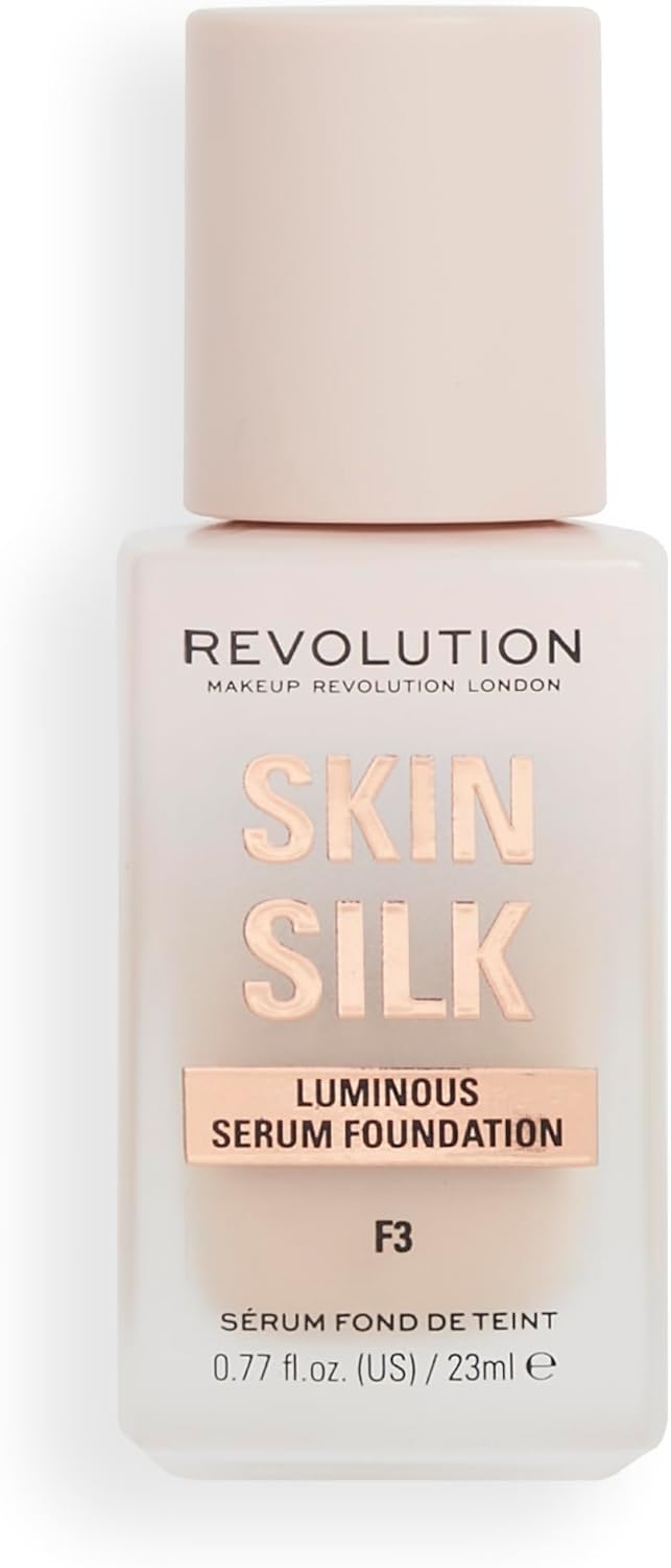 Makeup Revolution, Skin Silk Serum Foundation, lätt till medium täckning 23 ml