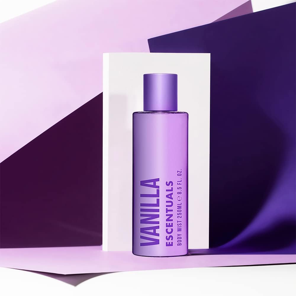 Escentuals Vanilla Body Mist Fragrance Spray för kvinnor, 250 ml