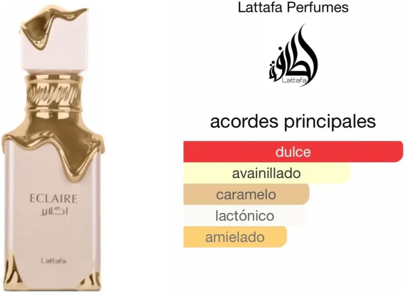 Eclaire parfym 100 ml, arabisk parfym för kvinnor, Eau da Parfum importerad från Dubai, inklusive påfyllningsbar 5 ml sprayflaska, blommig och söt doft (Eclaire)