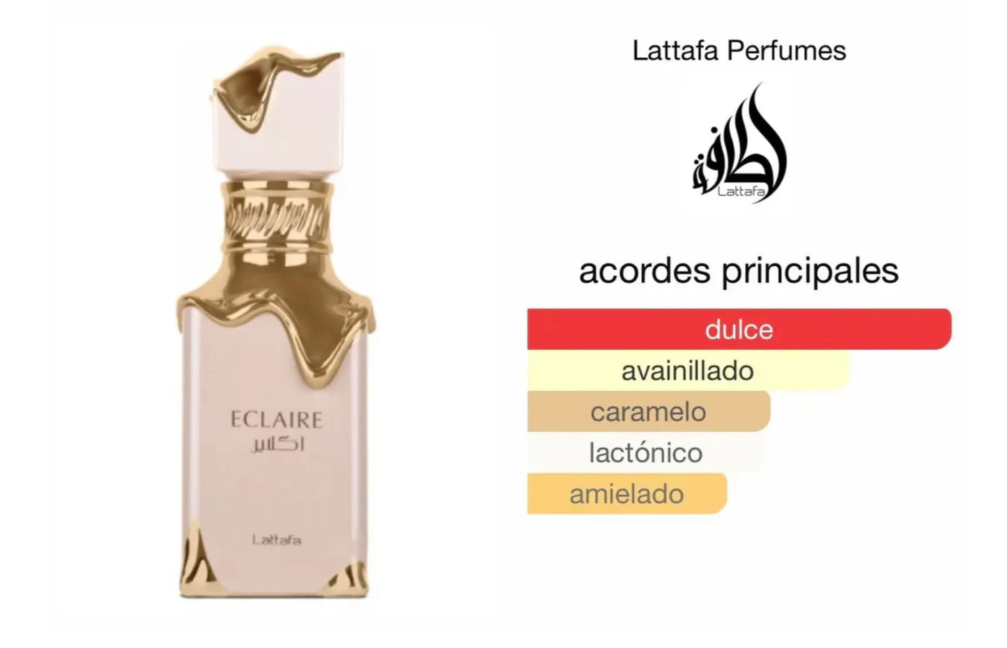 Eclaire parfym 100 ml, arabisk parfym för kvinnor, Eau da Parfum importerad från Dubai, inklusive påfyllningsbar 5 ml sprayflaska, blommig och söt doft (Eclaire)