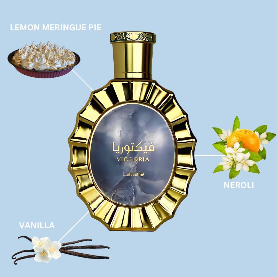 Lattafa Victoria Eau de Parfum Spray för kvinnor, 100 g