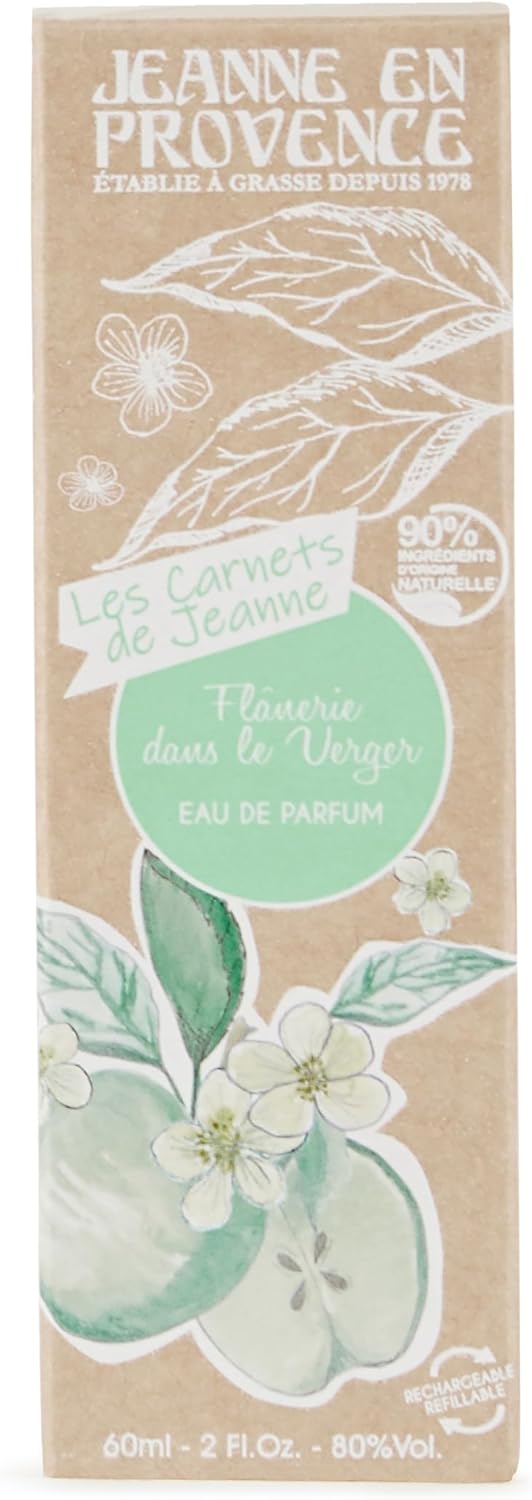 JEANNE EN PROVENCE - Les Carnets De Jeanne - Eau De Parfum dam - halka i fruktträdgården - 90% ingredienser av naturligt ursprung - inga färgämnen - tillverkad i Frankrike - flaska 60 ml