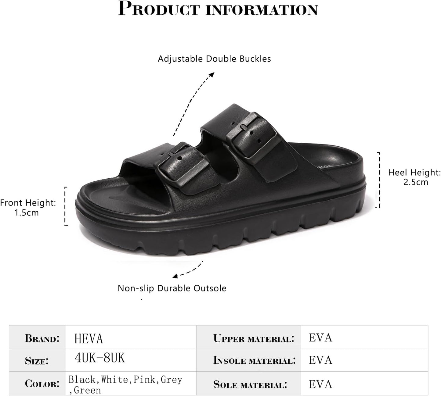 sandaler/tofflor finns i svart,vit,grå,rosa