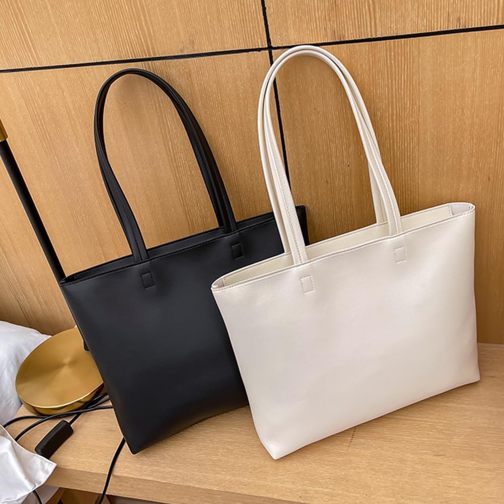 Handväska/laptop Soft PU Leather,  Black(38x30x10 5cm), L