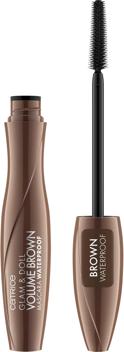 Catrice Cosmetics Glam & Doll Volume Brown Mascara Waterproof, Volumizing 10 ml