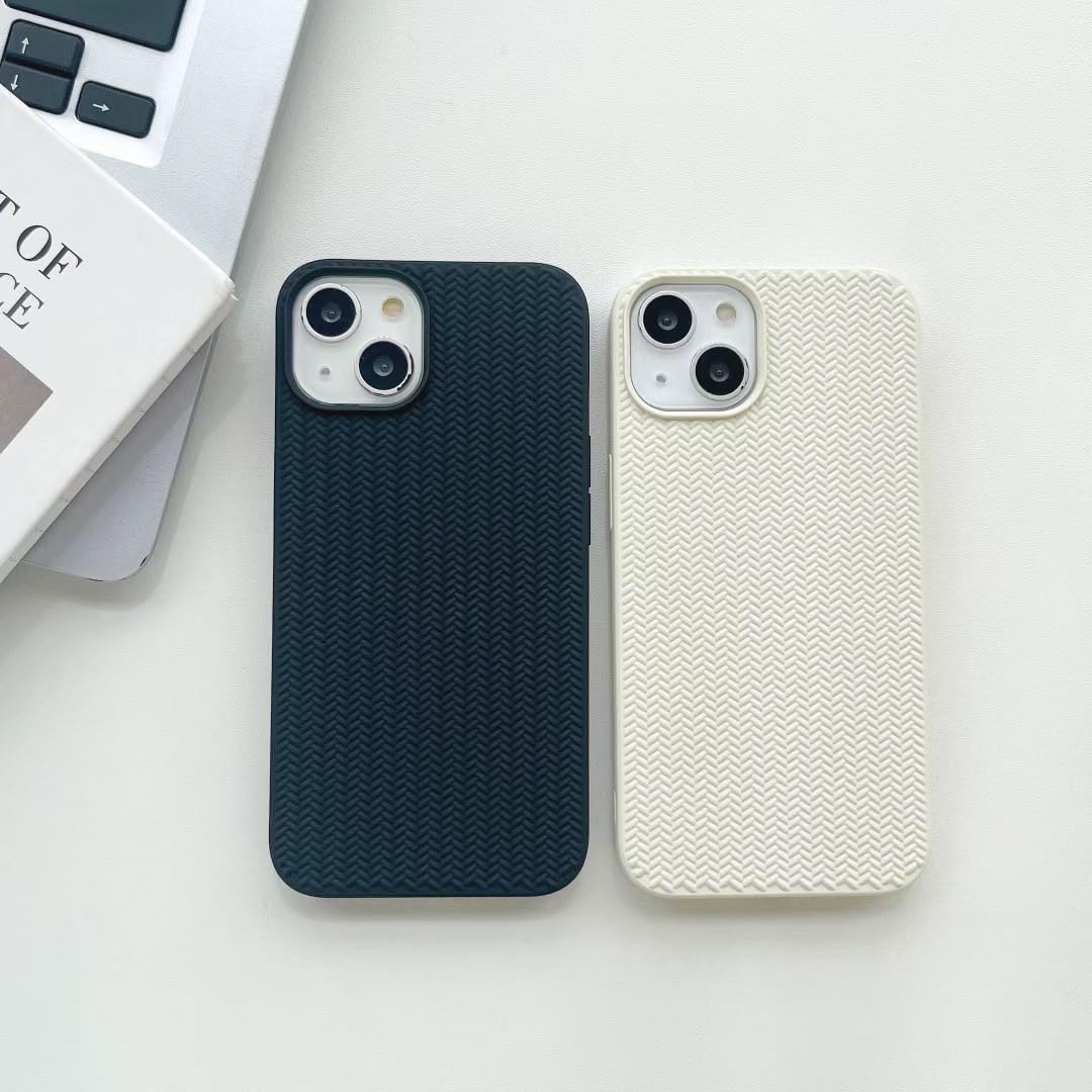 [2-Pack] Case for iPhone  Pro with Weave Texture välj variant
