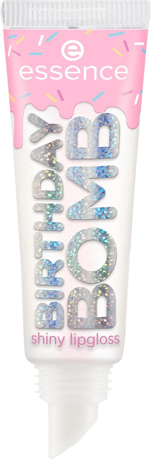 Birthday Bomb Shiny Läppglans, Natural, Shiny, Dewy, Shimmery, 10Ml