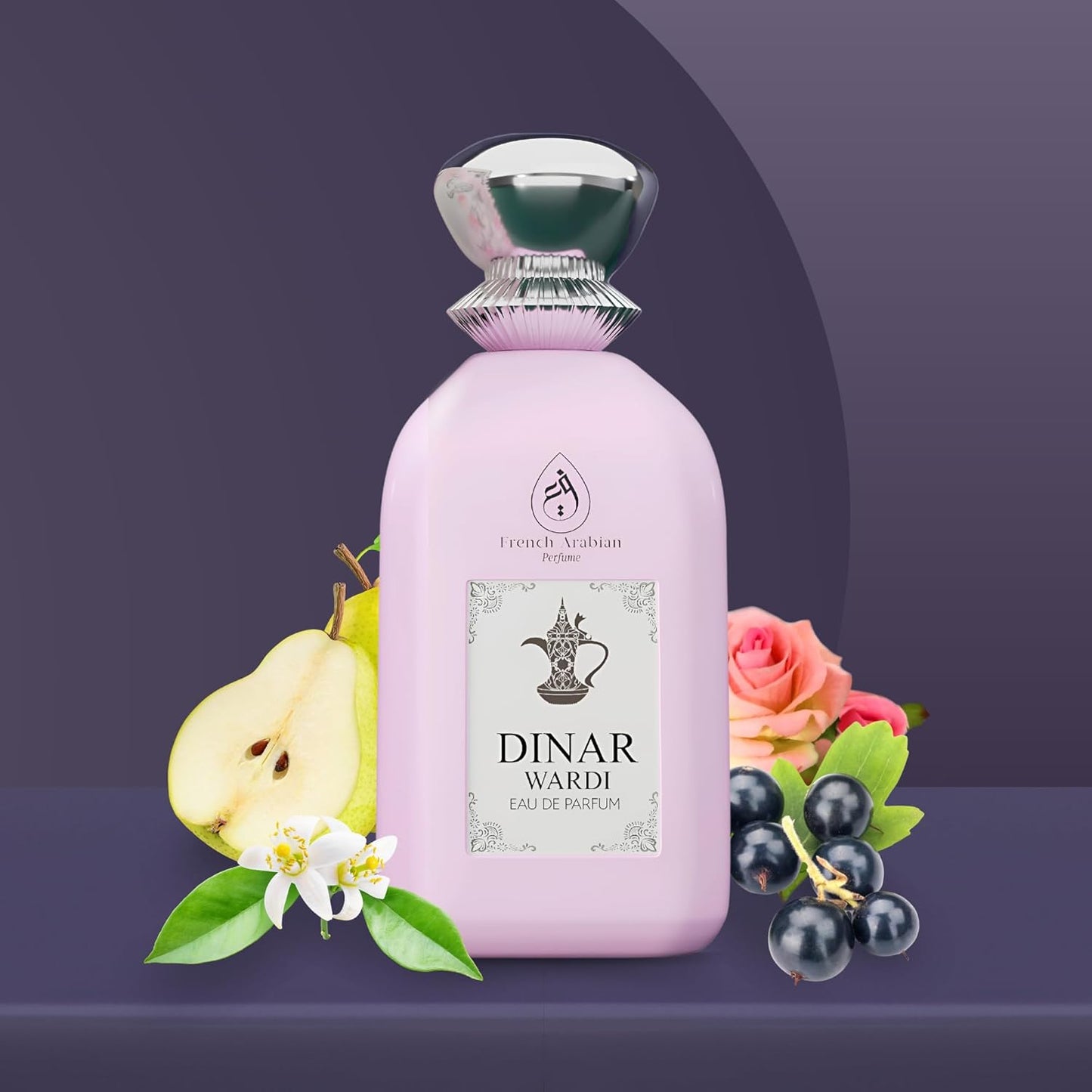 Dinar Wardi 100 ml damparfym – doft baserad på vanilj och jasmin – lyxig arabisk doft – långvarig